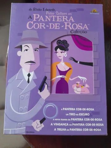 Caixa box de DVD pantera cor de rosa
