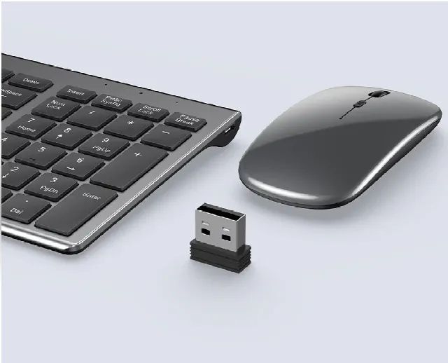 Kit Teclado E Mouse Wifi 2.4ghz Slim Com Bateria Interna - TE117 - Foto 5