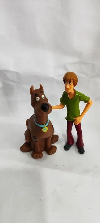 BONECOS MINIATURAS Scooby doo e Salsicha Usado Colecionável  - Foto 3