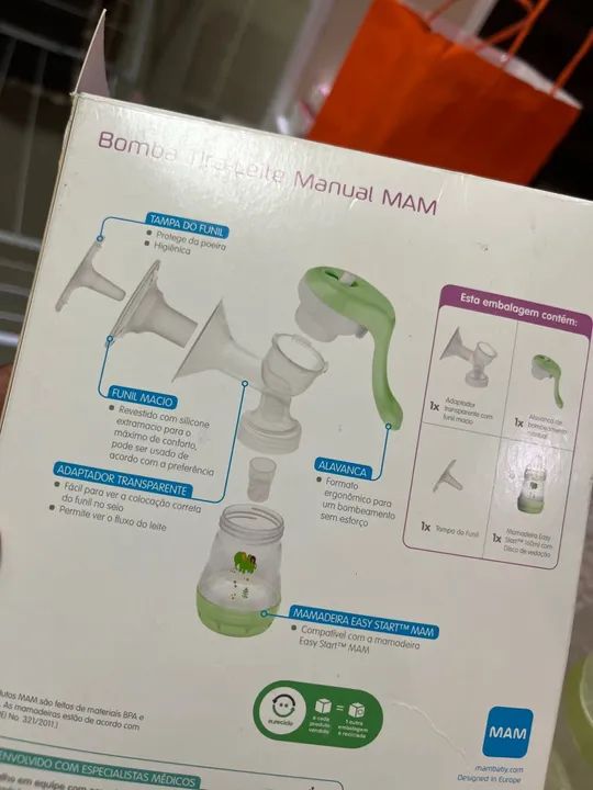 Bomba de Leite Manual MAM - Nova - Foto 6