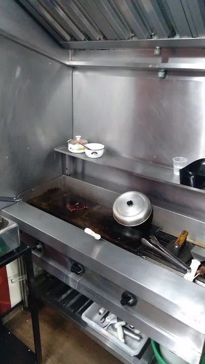 Chapa e broiler de bancada inox a gás 