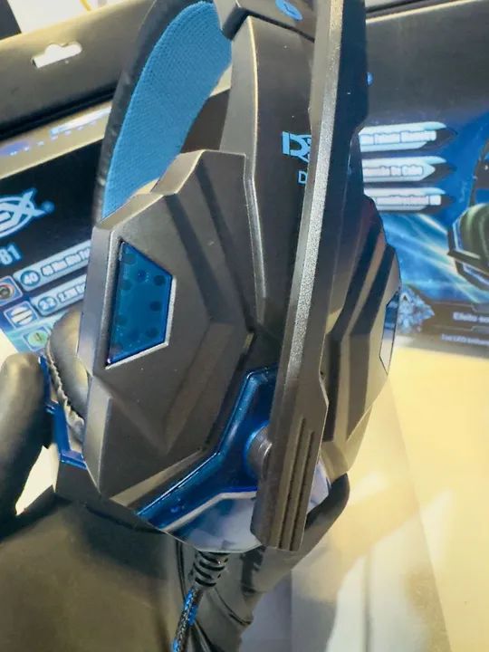 Fone de Ouvido Gamer DEX DF-81 com LED - Novo - Foto 2