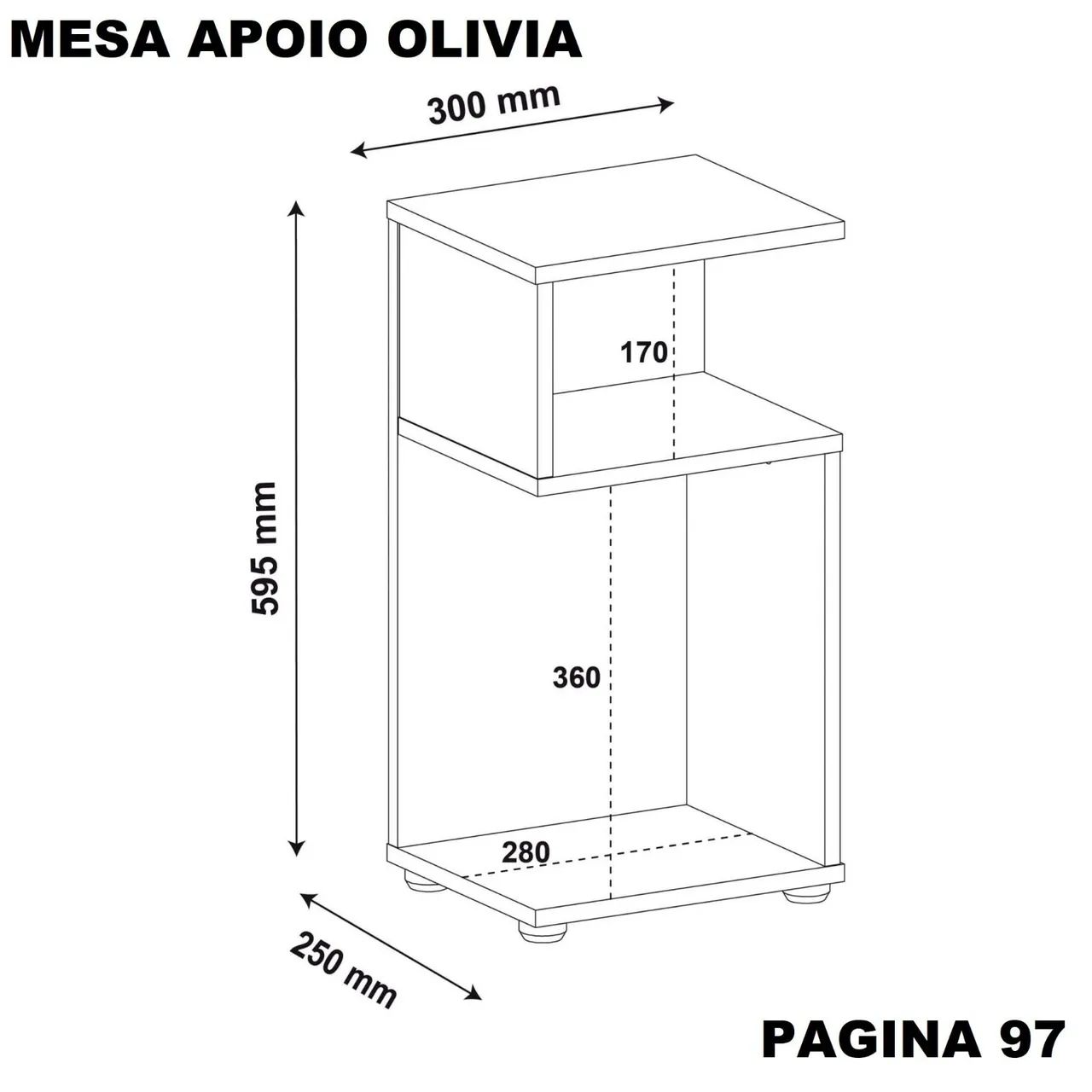 Mesa lateral cores a escolher  - Foto 4