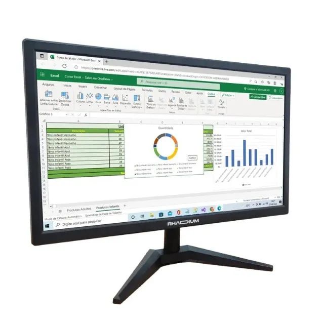 Monitor LED 19.5" Wide RHA-LCD-0001 Preto - Rhadium