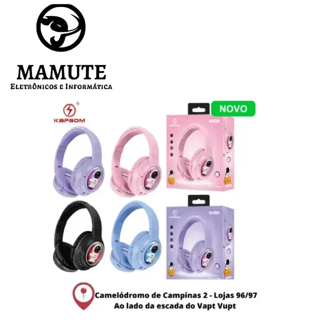 Fone de Ouvido Headphone Bluetooth Astronauta KA-9901-
