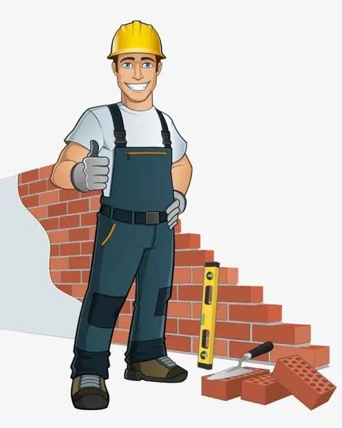 Pedreiro profissional brasileiro 