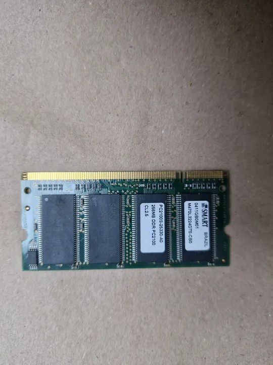 Memória de Notebook 256MB PC2-2100