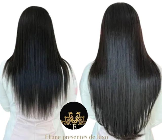 cabelo bio humano em 2 telas de tic tcs duplas