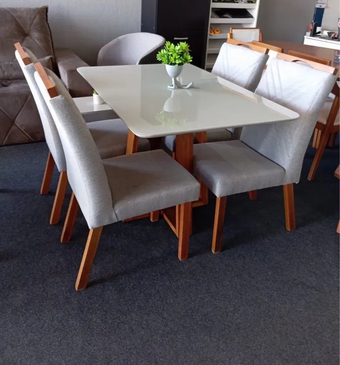 Conjunto de Mesa e Cadeiras para Jantar - Novo