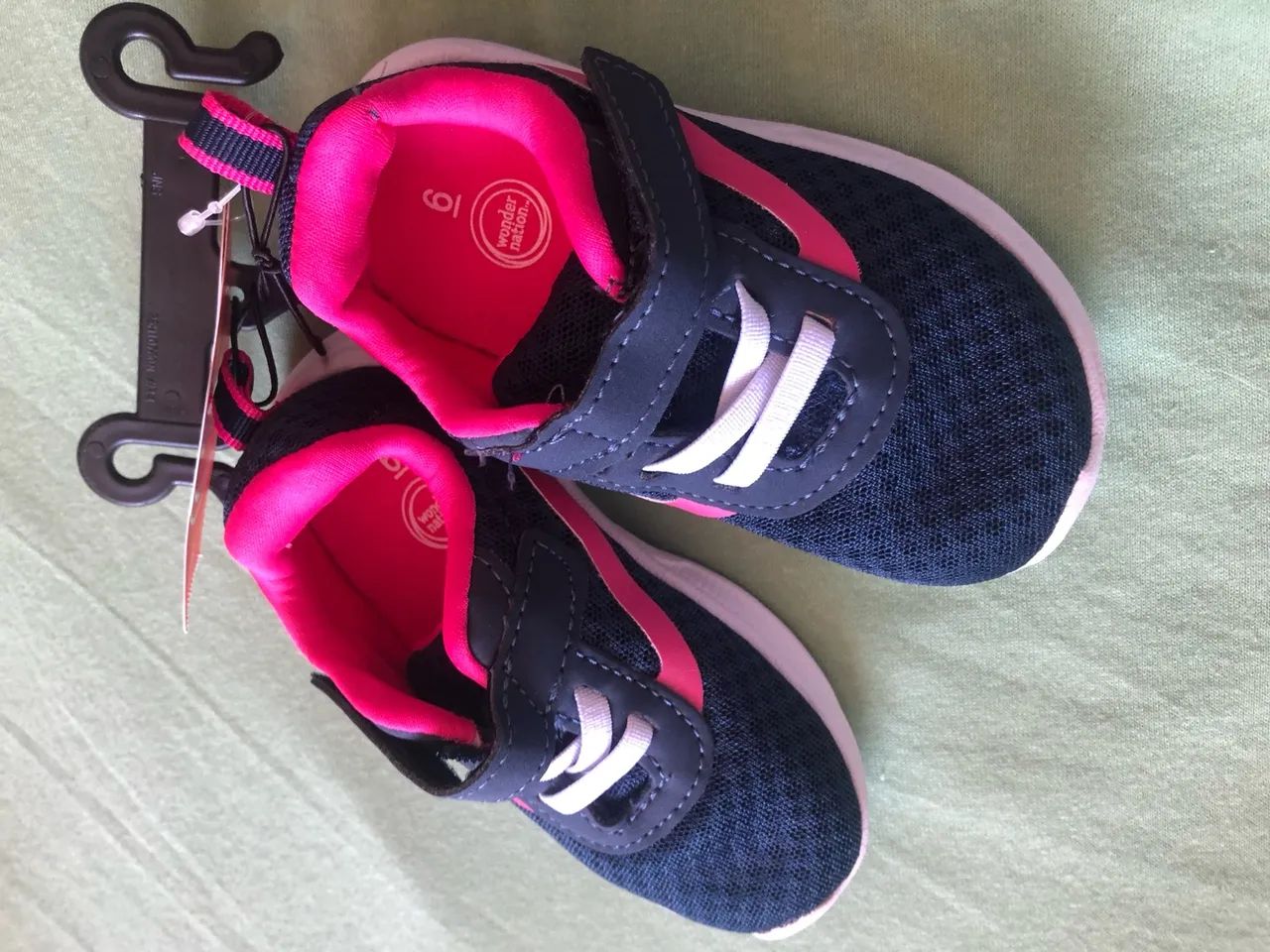 Tênis Infantil Bebê - Azul e Rosa - Tamanho 18M - Foto 2