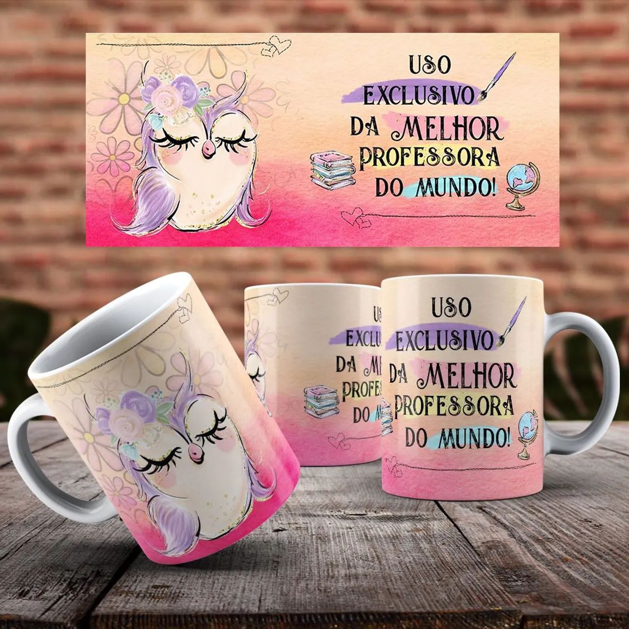 Caneca PROFESSOR corujinha