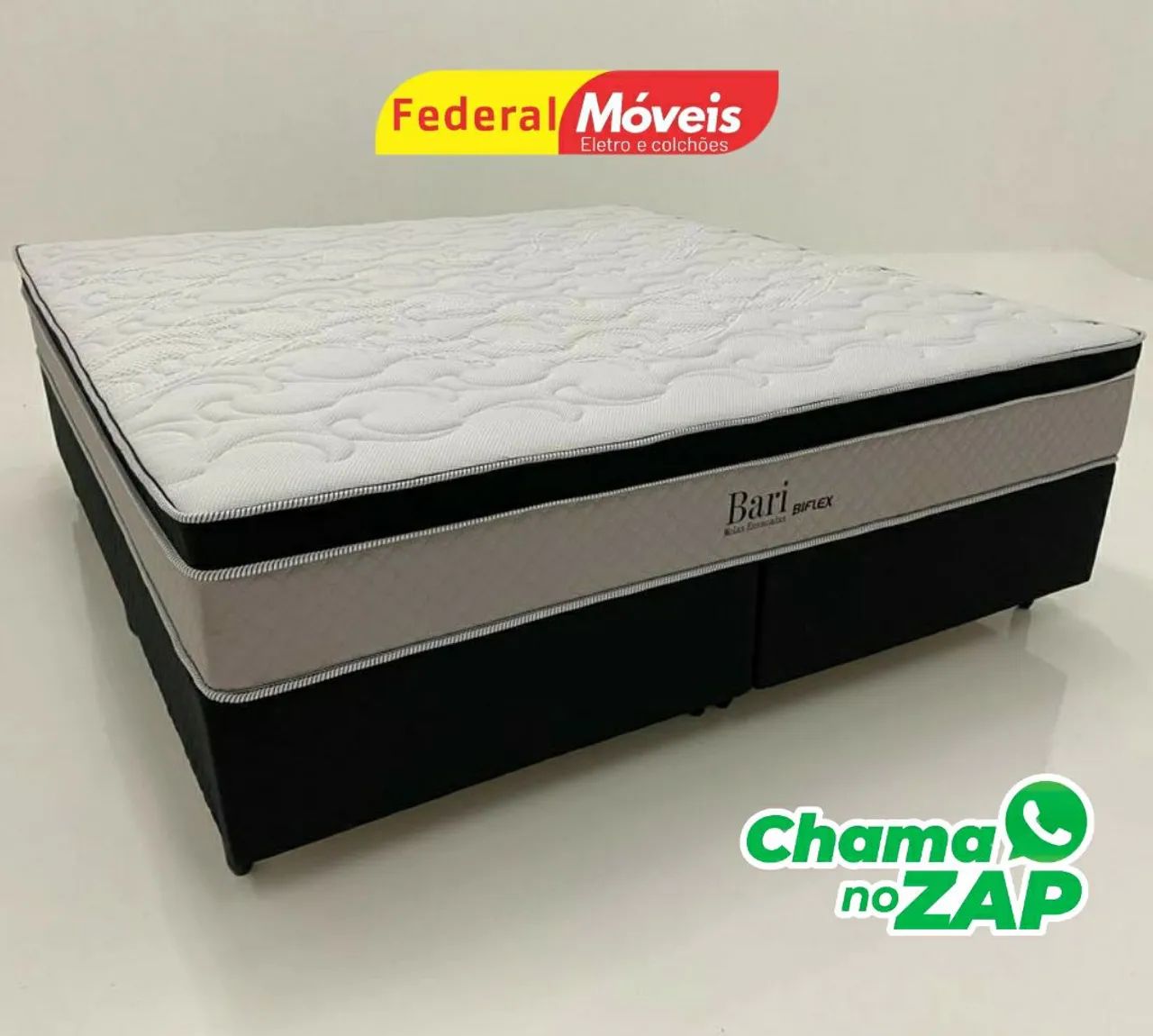 Conjunto Cama Box Casal Novo 138x188x30 Fazemos Crediário 