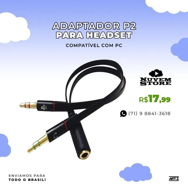 Adaptador P2 Headset