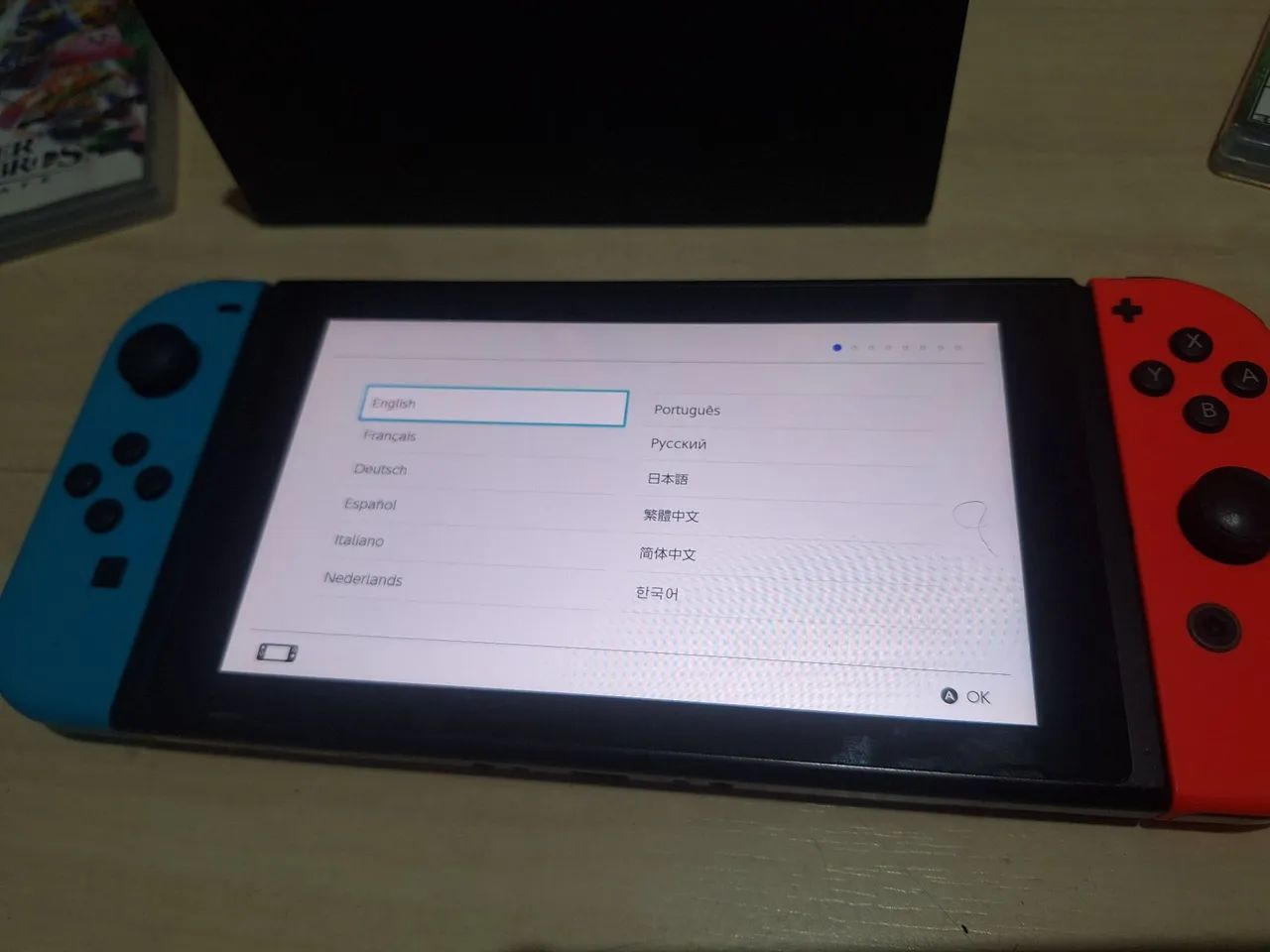 Nintendo Switch completo com dois jogos - Foto 2