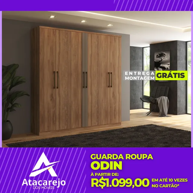 Guarda Roupa Casal Entrega e Montagem Grátis