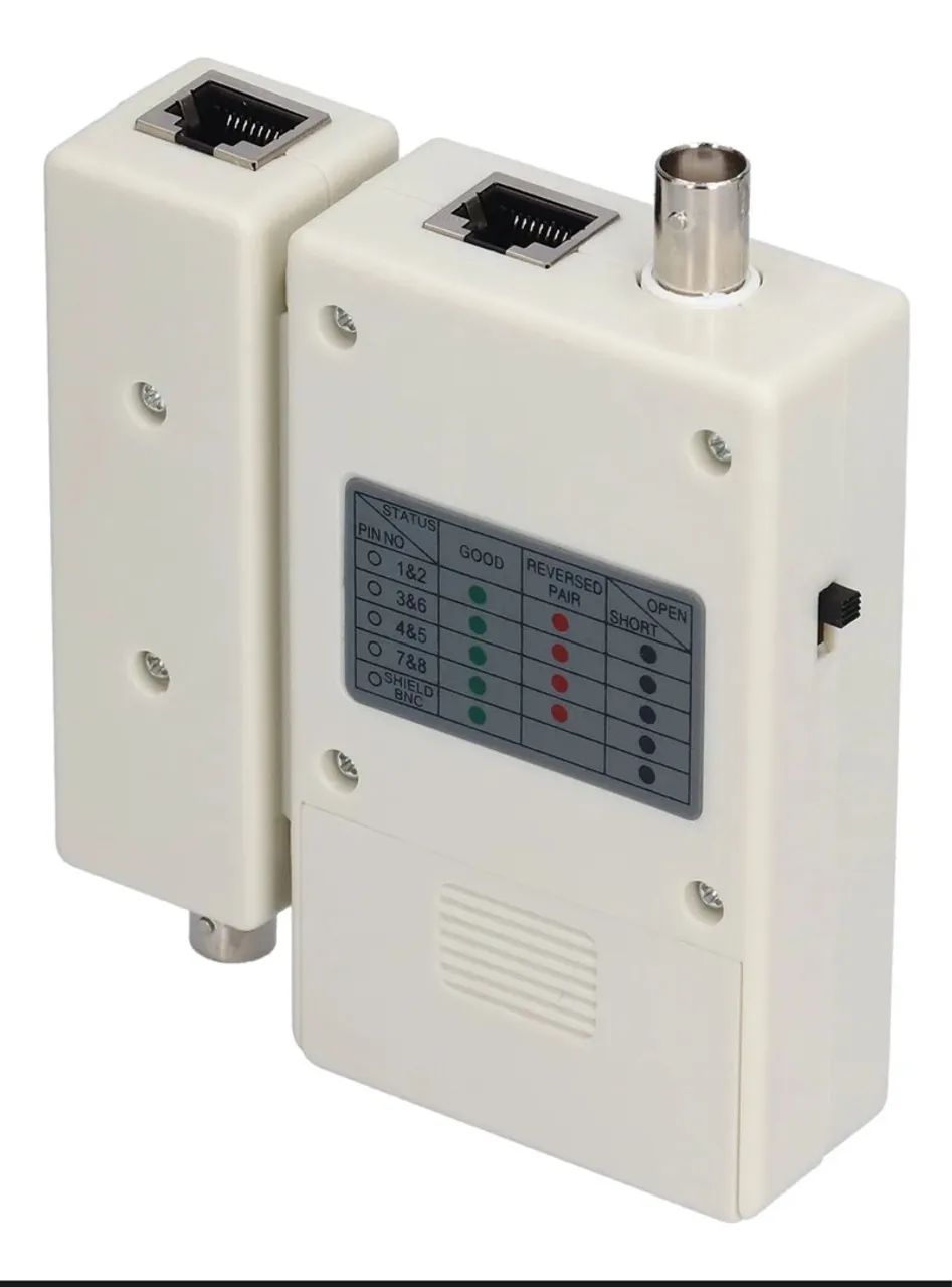 Testador de Cabo de Rede RJ45 BNC usado perfeito - Foto 4