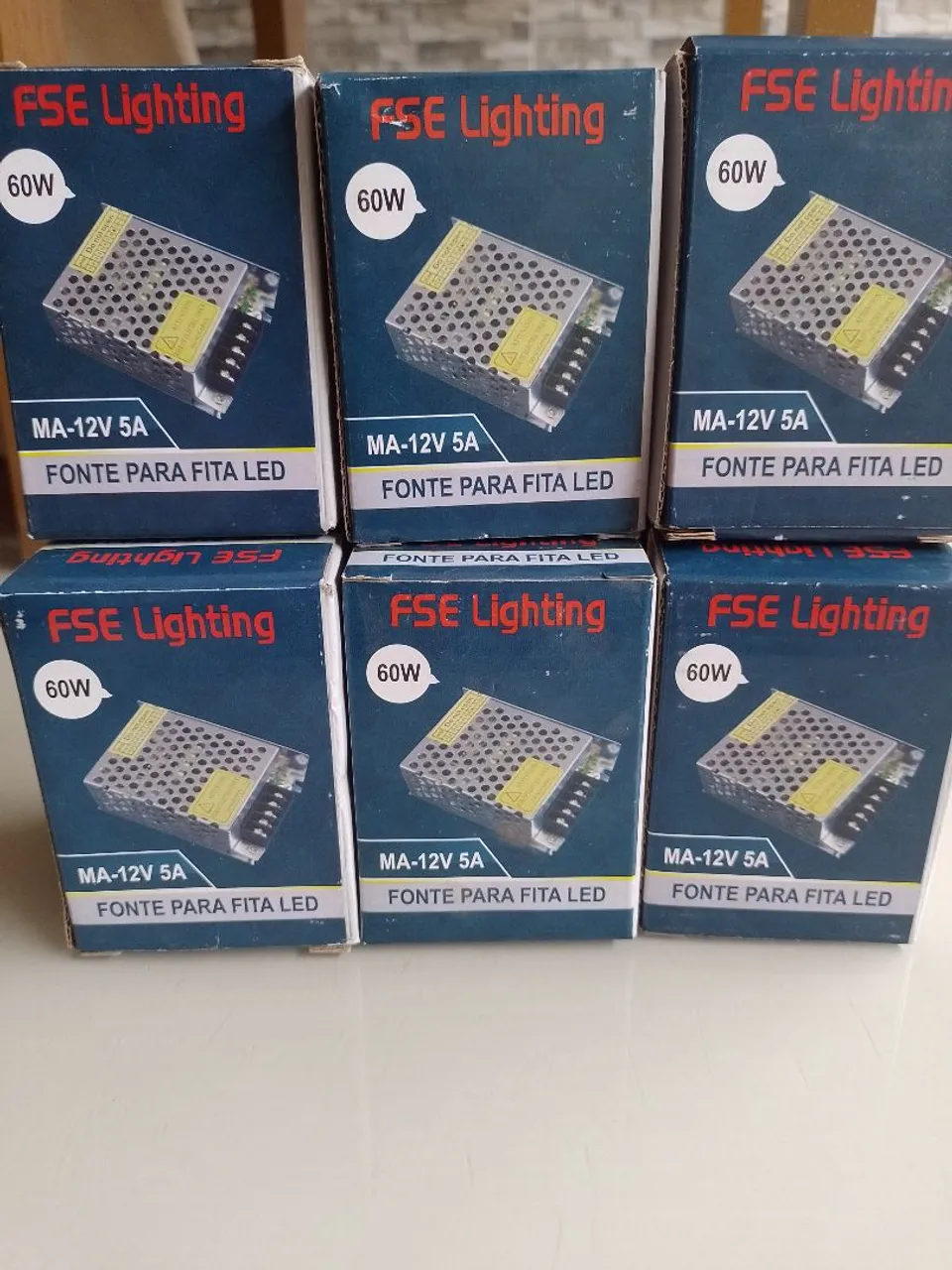 Fonte para fita LED 12V 5A 60W - FSE Lighting