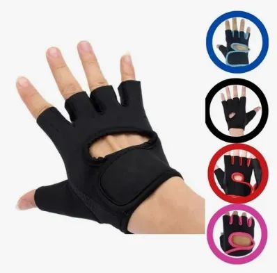 Par De Luvas Para Academia Neoprene Treino Musculação Bike Bicicleta MotoTop z1331 - Foto 4