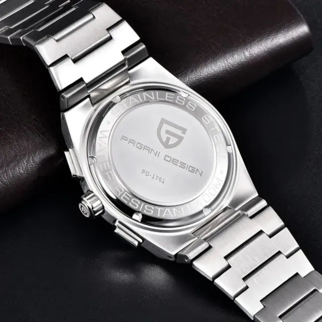 Relógio Pagani Design 1761, Cristal de safíra, Maquinario Seiko, Aço 316 - Foto 6