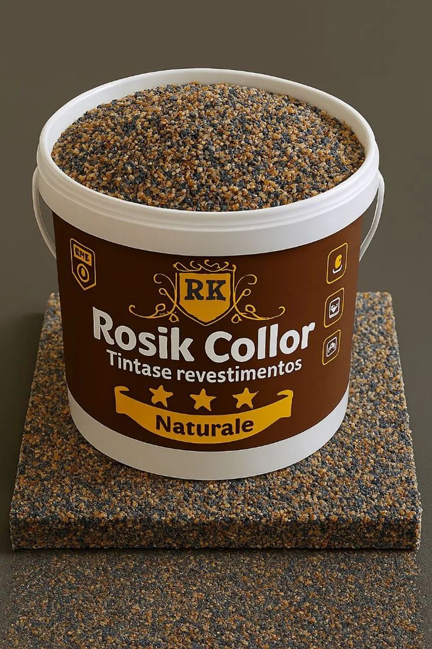 KIT CRISTAL DE PEDRAS NATURAIS COR PEDRA FERRO 23 KILOS+ 3,6LT SELADOR 