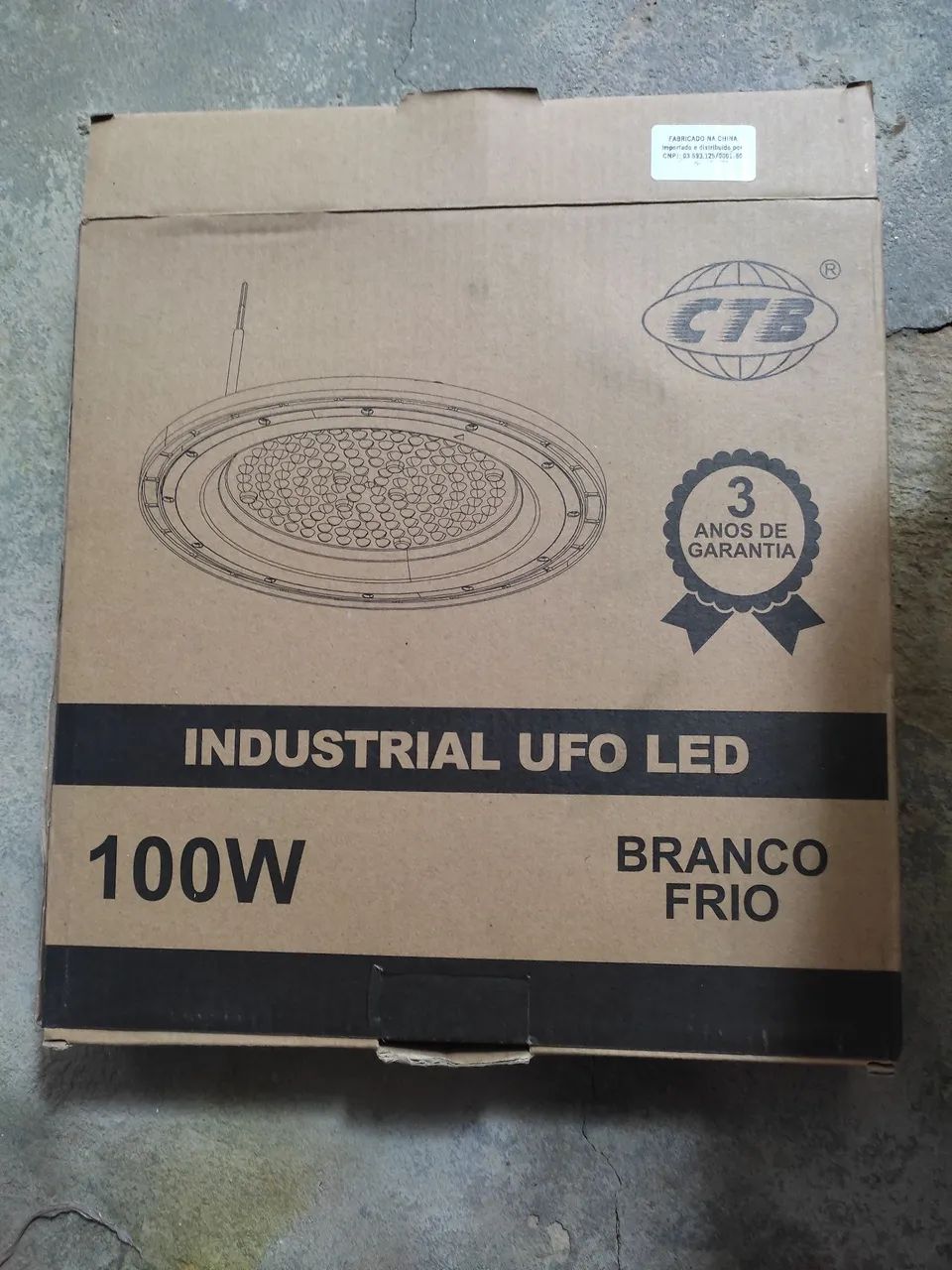 Luminária industrial CTB Led 100W 8und - Foto 5