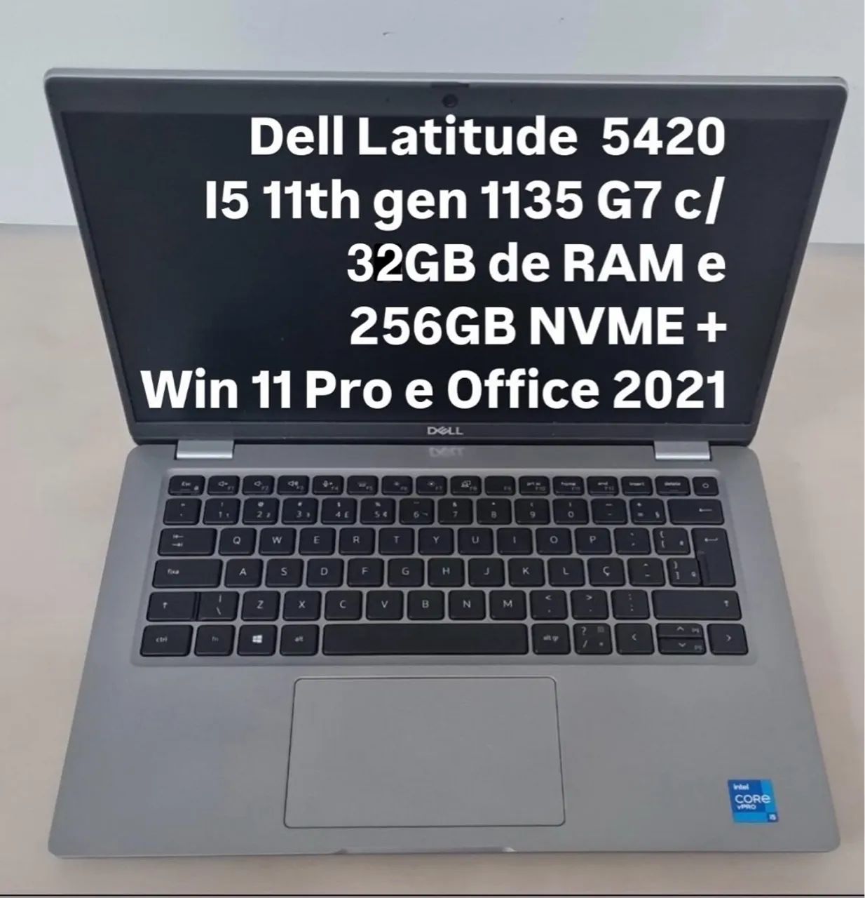 Notebook Dell (i5+32gb+256gb NVME)