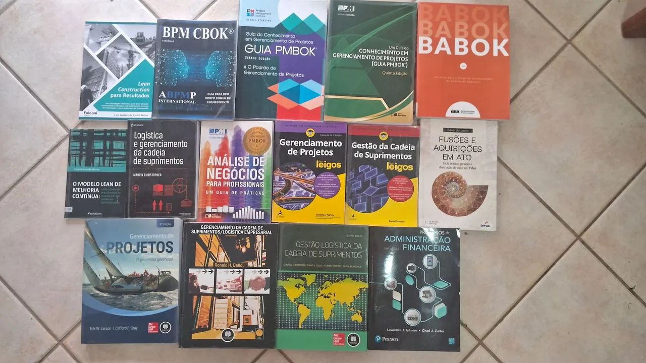 Livros pmbok, babok, bpm cbok, Lean, gerenciamento projetos e outros 