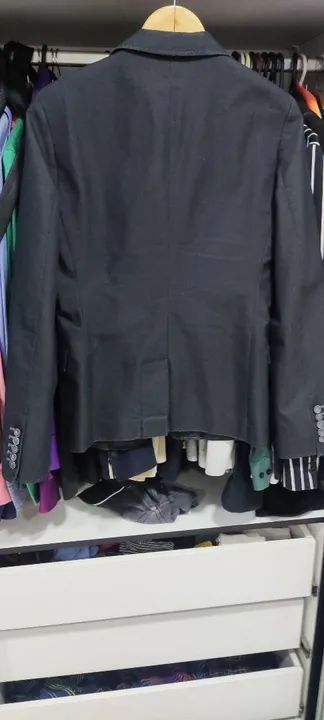 Blazer Zara Masculino Cor Grafite  - Foto 2