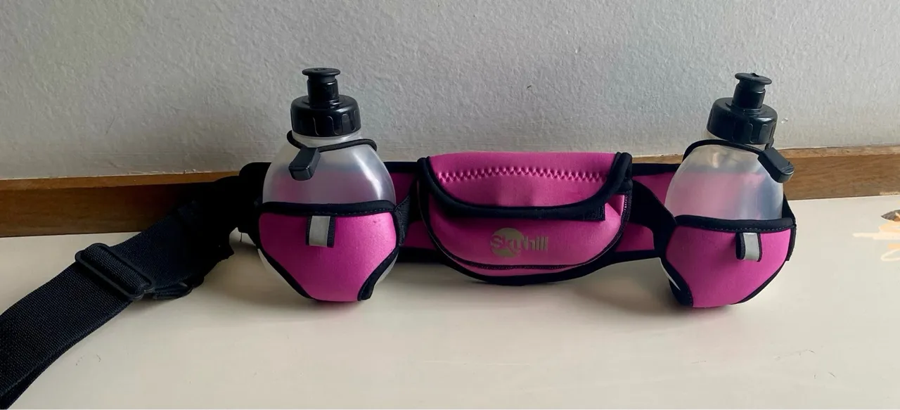 Cinto de corrida com porta garrafas - kit de hidratação