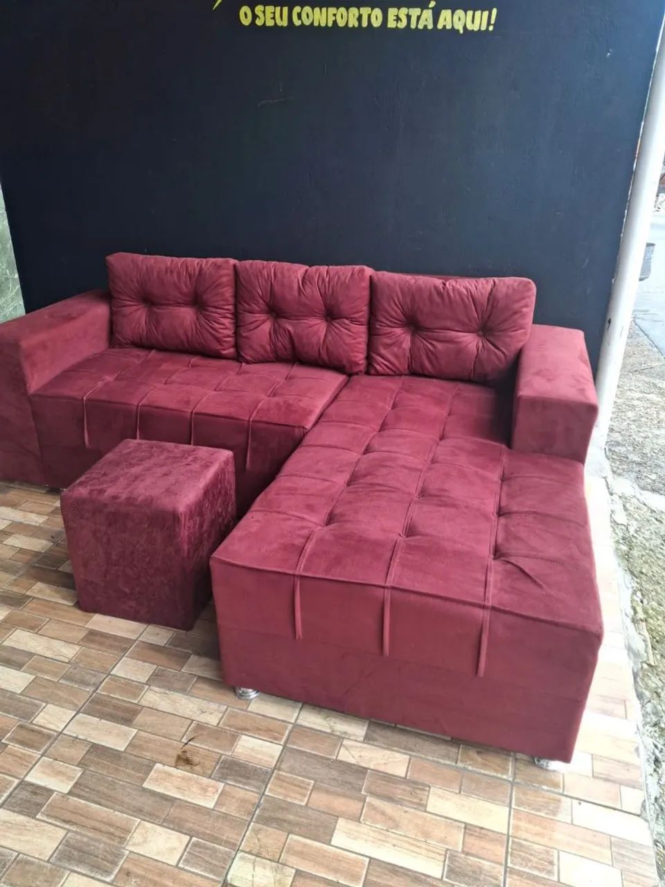 Sofás chaise A pronta entrega por apenas R$750  - Foto 3