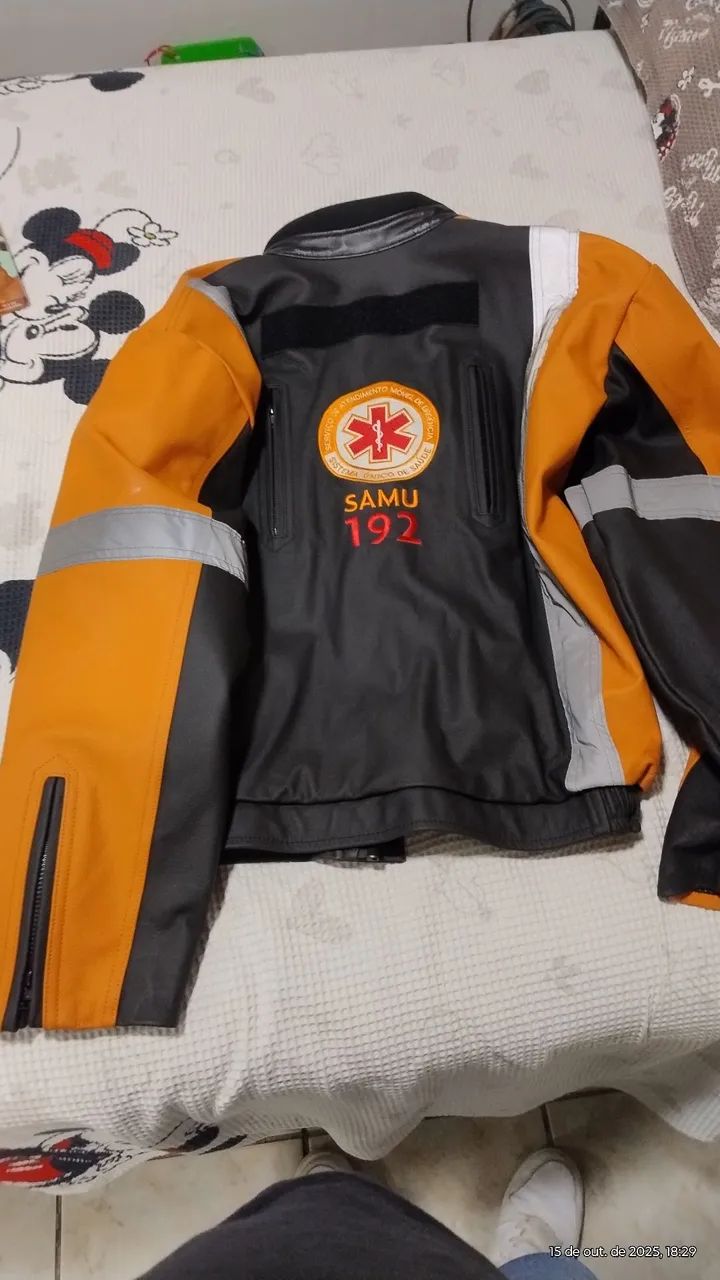 Jaqueta de couro SAMU 