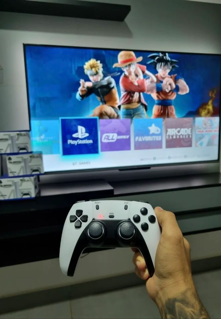 Video Game Stick Retrô M15 Pro Original 64Gb Com 2 controles sem fio  - Foto 2