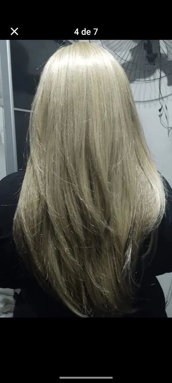 Cabelo loiro platinado