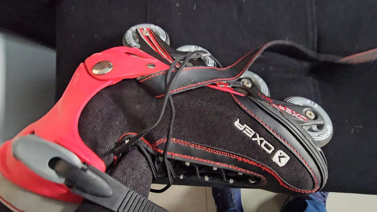 Patins Inline Oxer speed 7000 abec 7 - Vermelho - Foto 3