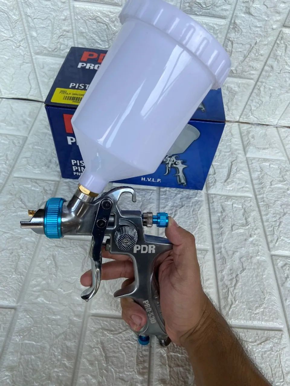 Pistola de Pintura Pneumatica Profissional - marca PDR - Foto 3