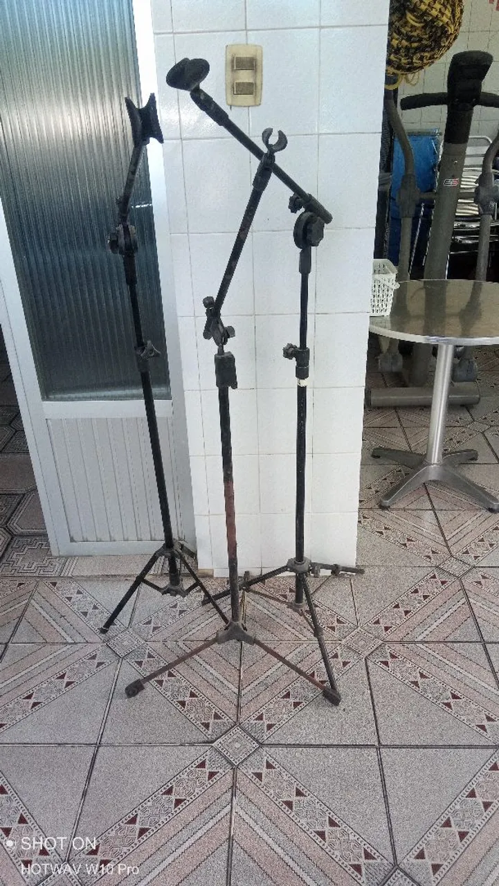 Tripés para Microfone - 3 Peças