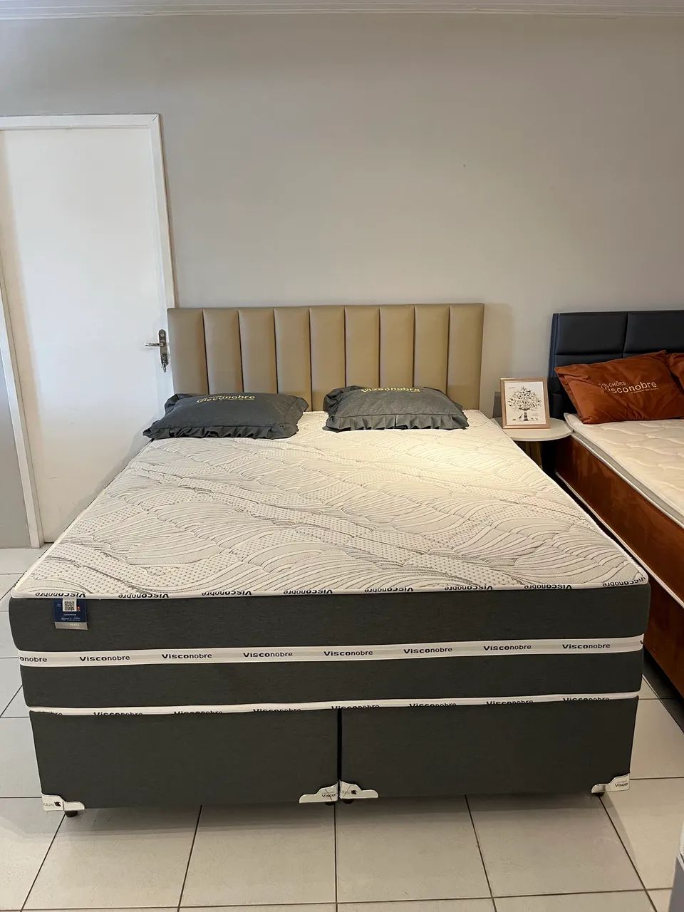 Cama Casal Queen Premium VISCOCHARME de Molas Ensacadas  - Foto 4