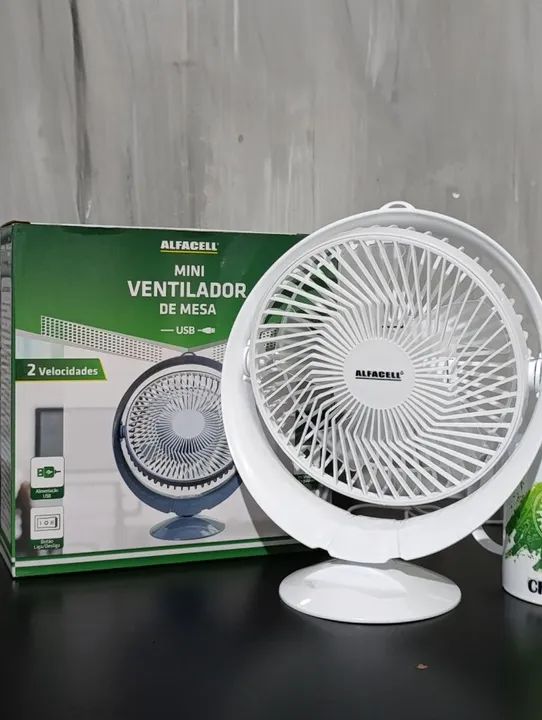 Ventilador de Mesa USB AlfaCell - Novo - Foto 5