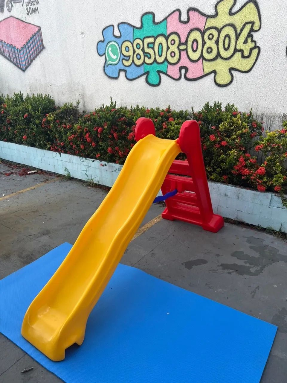 Escorrega infantil 4 degraus, suporta 90 kilos  - Foto 2