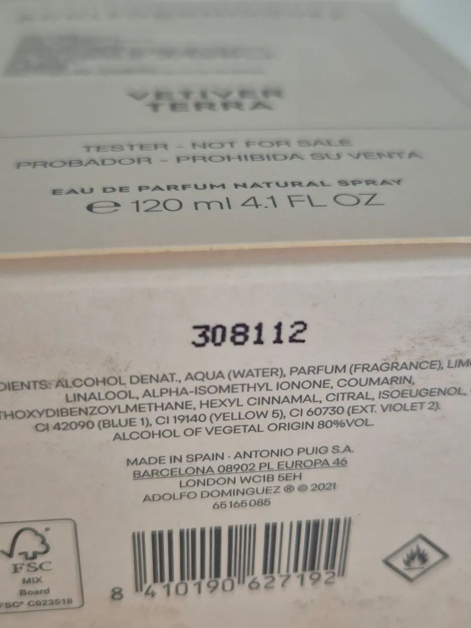 Adolfo Dominguez Vetiver Terra 120ml - Foto 2