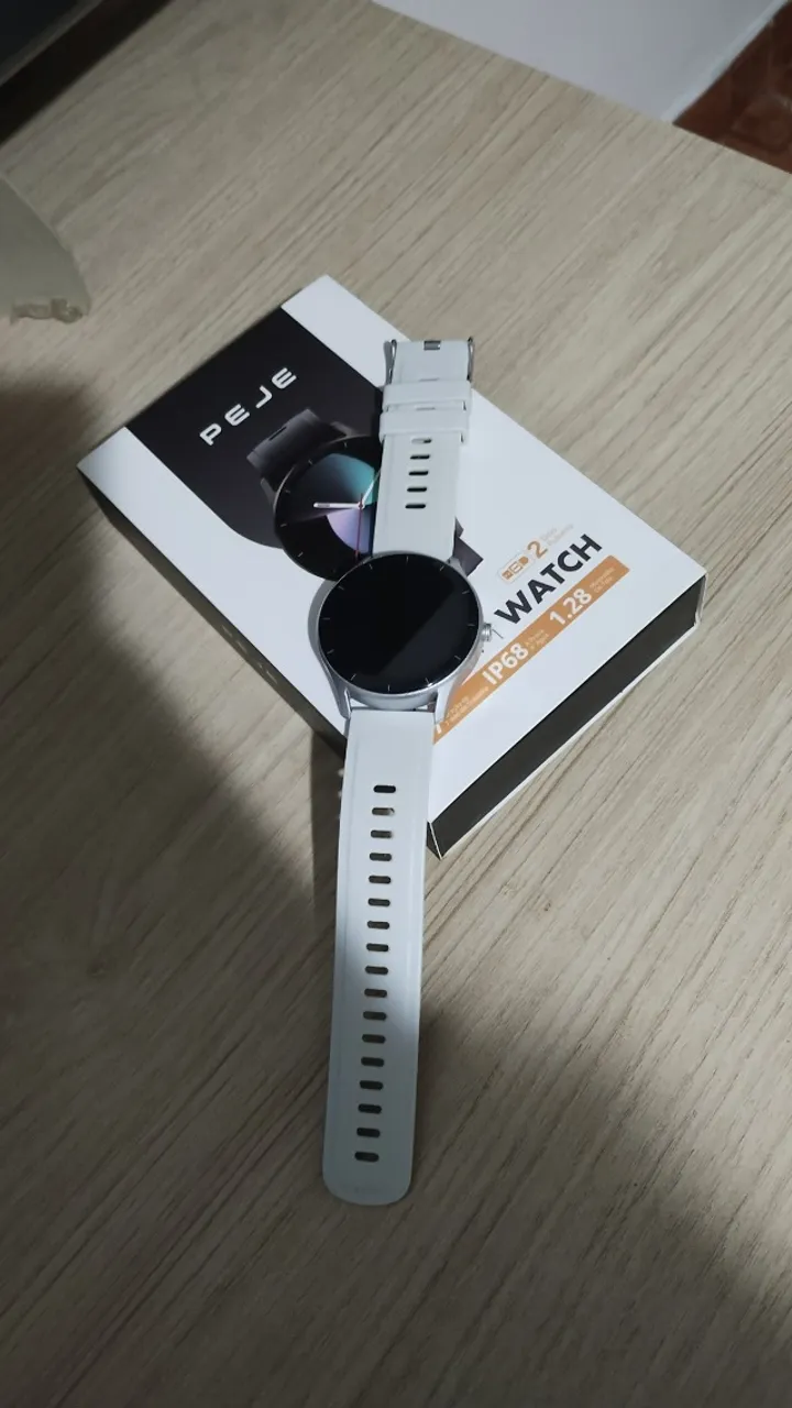 Smartwatch PEJE Compatível com iOS/Android.(Prata)