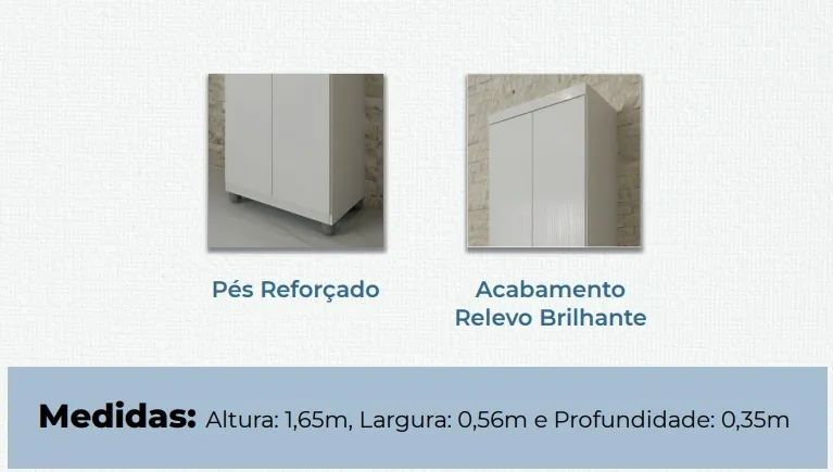 Multiuso Para Escritorio 4 Prateleiras Sem Porta Branco Branco - Em Oferta  - Foto 3