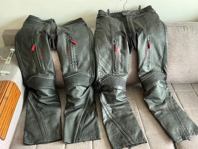Calças Moto Couro Triumph Air Flow Teck 46 e 48 originais