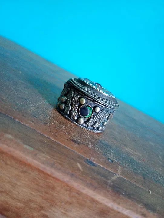 Antigo porta jóias indiano <br><br><br><br>6 cm - Foto 4