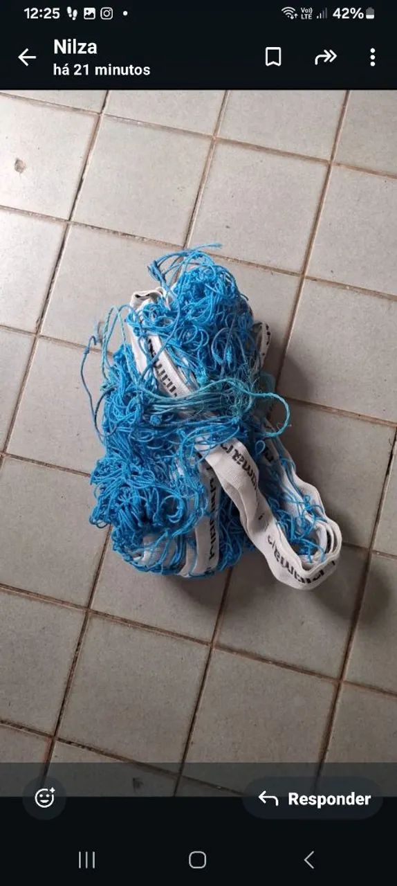 Rede de Vôlei Azul