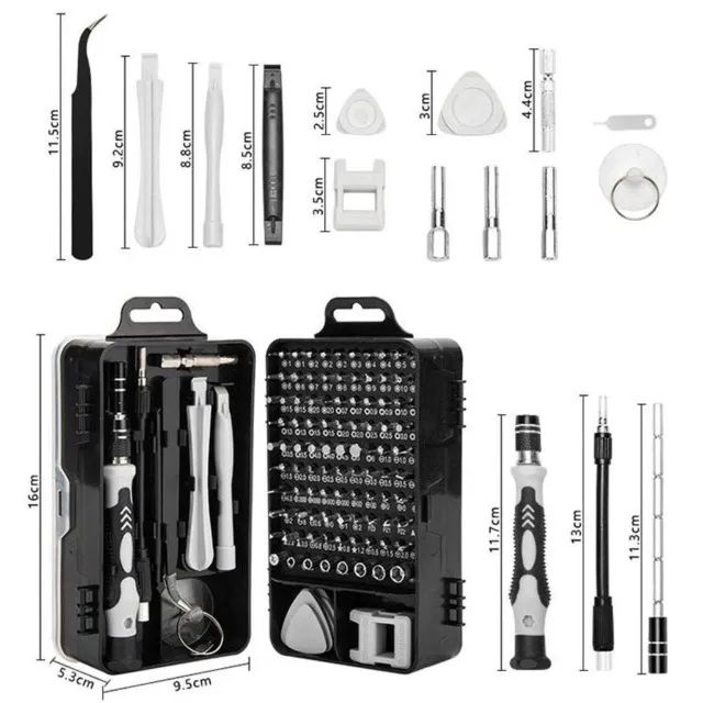 Maleta Kit Ferramentas de Precisão 115 Peças - Celular, Eletrônicos e Reparos - Foto 5