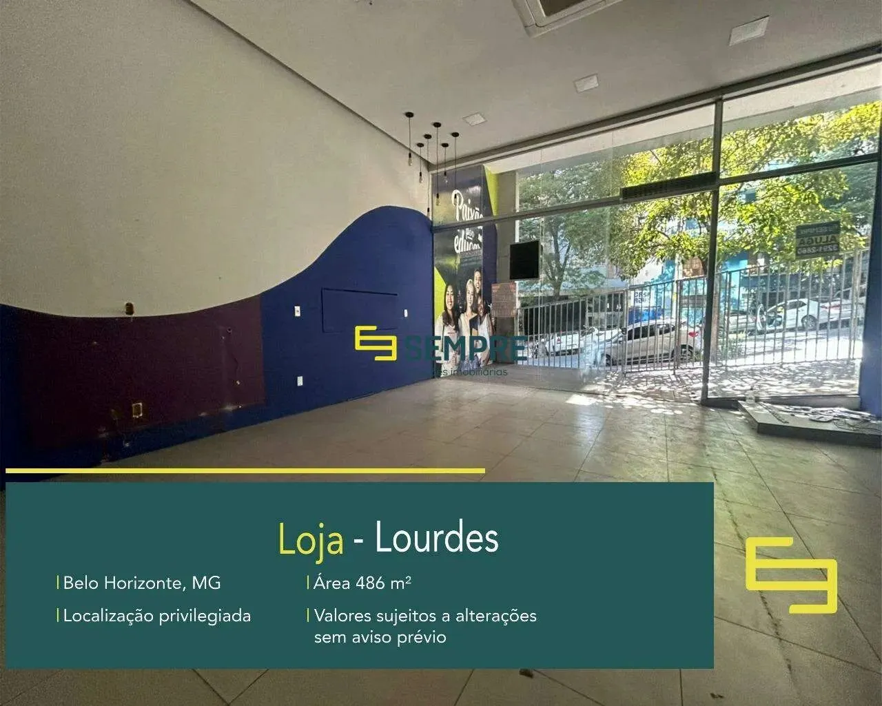 Loja para alugar no Bairro de Lourdes em BH