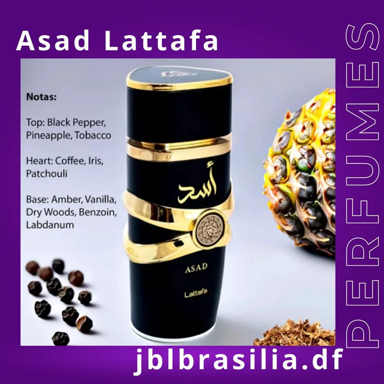 Asad Lattafa Eau de Parfum 100 ml - Foto 4