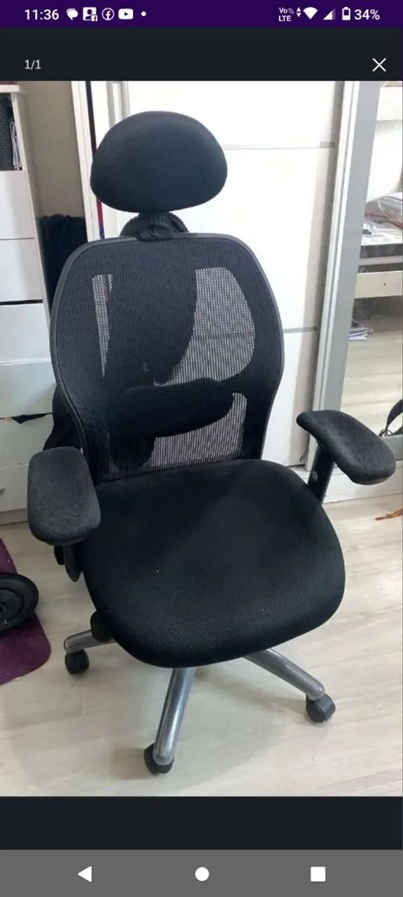 Cadeira de Escritório coisa boa baixando de 400 por 330 reais...são Gonçalo