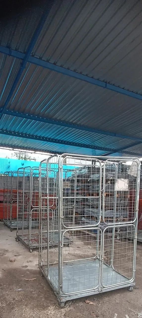Carrinho Aramado Dobrável Gaiola com rodízio - Foto 2